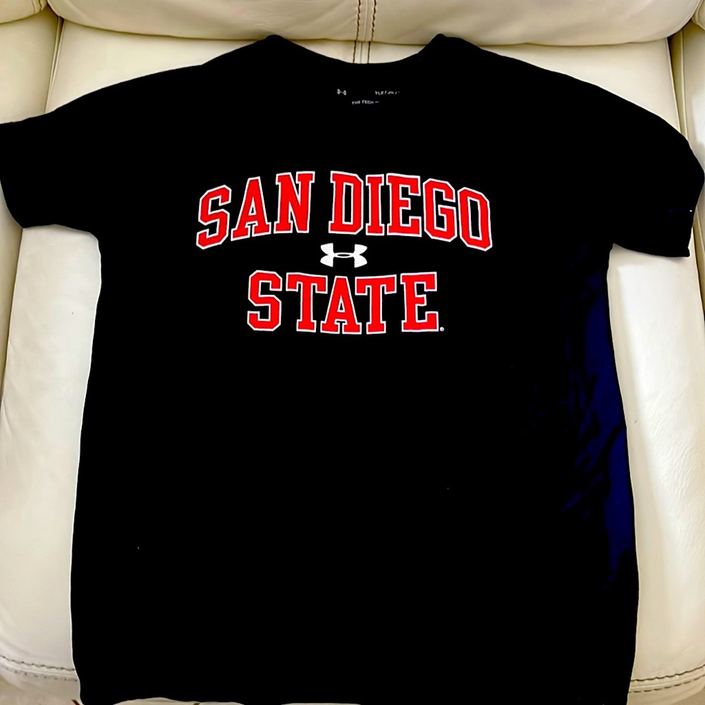 Boy Large Under Armor Dri-Fit T-Shirt San Diego State Aztecs